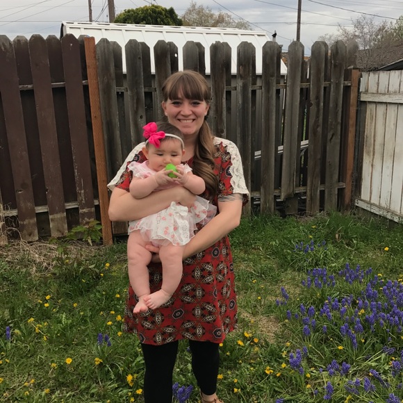 Boho Pattern Rust Tunic Dress SOLD AT YARD SALE - Picture 3 of 3